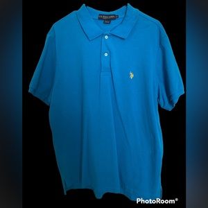US Polo Association Classic Knit Polo - Teal - Size XXL